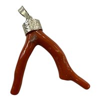 Pendant Mandile 1922 Woman Coralli in Silver Corallo 2MCIC34